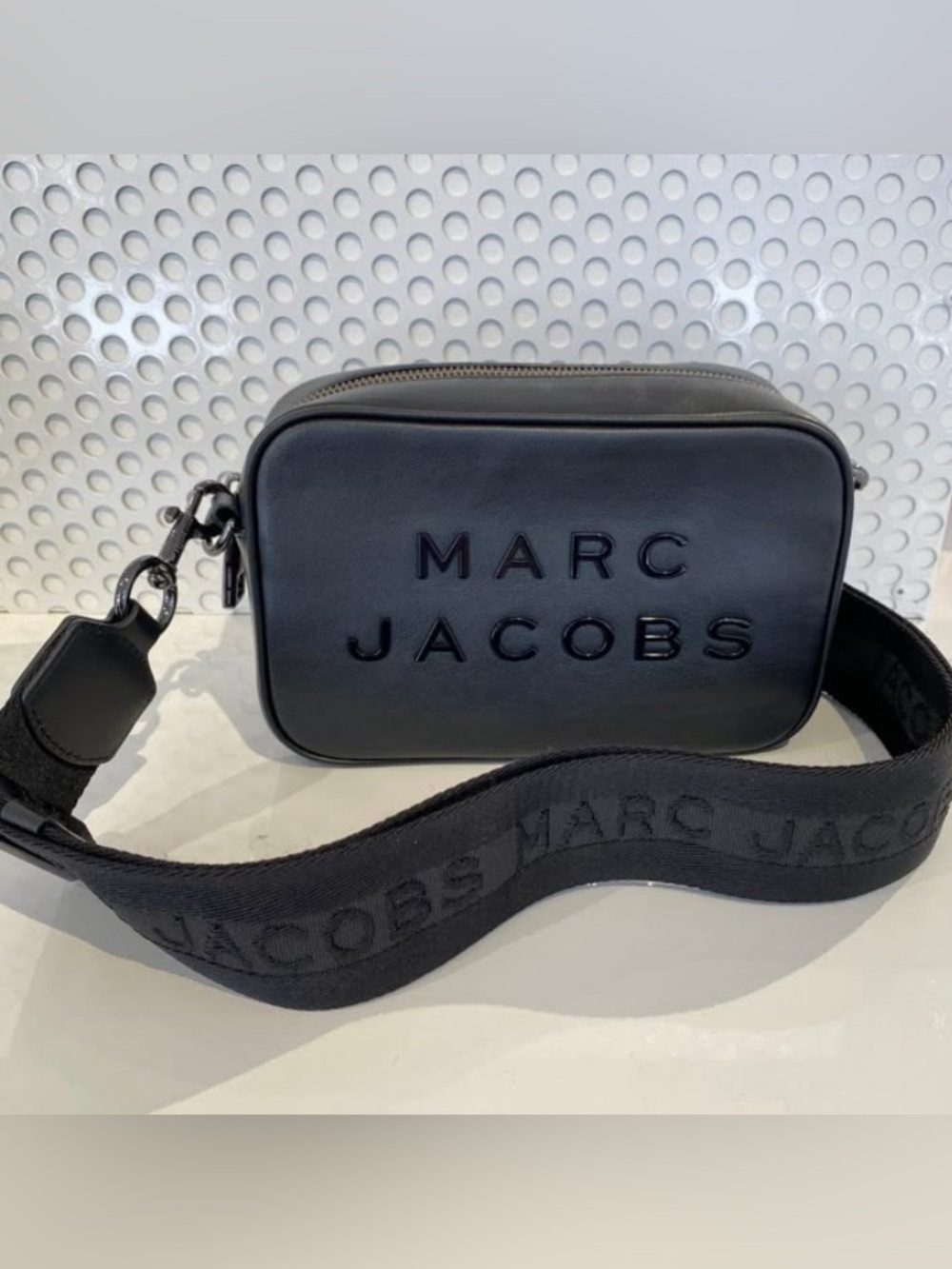 Marc Jacobs Black Leather Crossbody Bag